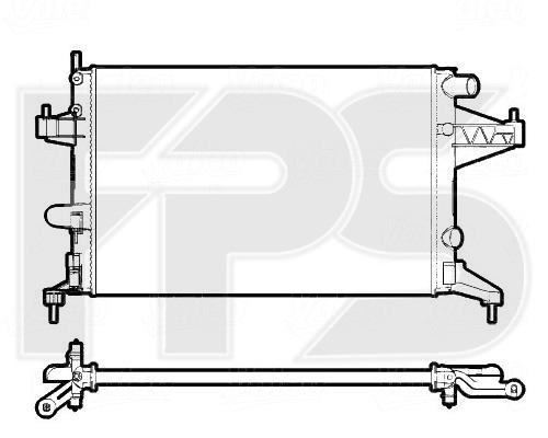 FPS FP 52 A1079-X Radiator, engine cooling FP52A1079X: Buy near me at 2407.PL in Poland at an Affordable price!