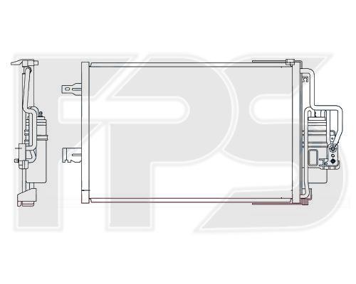 FPS FP 52 K134 Радиатор кондиционера (Конденсатор) FP52K134: Отличная цена - Купить в Польше на 2407.PL!