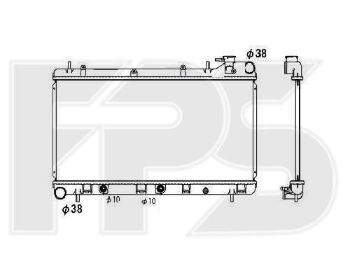 FPS FP 67 A1158 Radiator, engine cooling FP67A1158: Buy near me in Poland at 2407.PL - Good price!