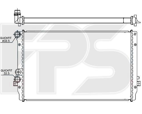 FPS FP 62 A474 Radiator, engine cooling FP62A474: Buy near me in Poland at 2407.PL - Good price!