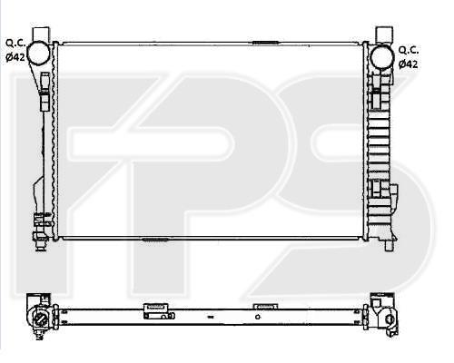 FPS FP 46 A295-X Radiator, engine cooling FP46A295X: Buy near me in Poland at 2407.PL - Good price!