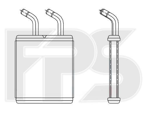 FPS FP 40 N79-X Heat exchanger, interior heating FP40N79X: Buy near me in Poland at 2407.PL - Good price!