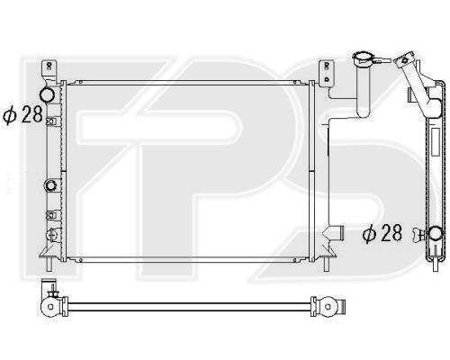 FPS FP 50 A1250 Радіатор охолодження двигуна FP50A1250: Приваблива ціна - Купити у Польщі на 2407.PL!