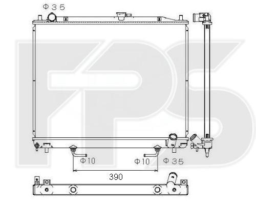 FPS FP 48 A1373 Радіатор охолодження двигуна FP48A1373: Приваблива ціна - Купити у Польщі на 2407.PL!