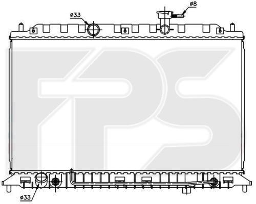 FPS FP 40 A1431-X Радіатор охолодження двигуна FP40A1431X: Приваблива ціна - Купити у Польщі на 2407.PL!