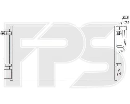 FPS FP 40 K504 Радіатор кондиціонера (Конденсатор) FP40K504: Приваблива ціна - Купити у Польщі на 2407.PL!