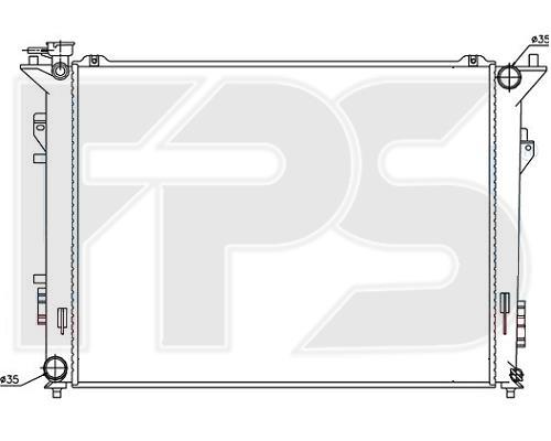 FPS FP 32 A855 Radiator, engine cooling FP32A855: Buy near me in Poland at 2407.PL - Good price!