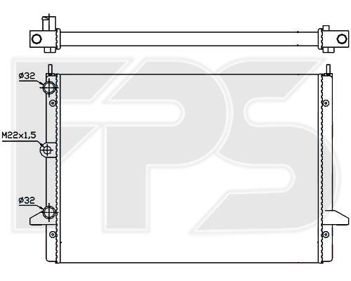 FPS FP 74 A1213-X Радіатор охолодження двигуна FP74A1213X: Купити у Польщі - Добра ціна на 2407.PL!