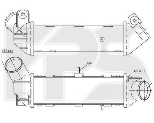 FPS FP 74 T54 Intercooler, charger FP74T54: Buy near me in Poland at 2407.PL - Good price!