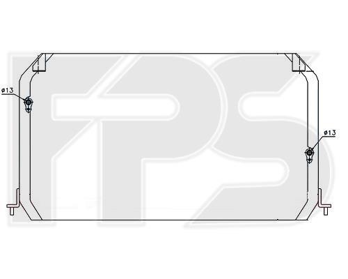 FPS FP 70 K449-X Радиатор кондиционера (Конденсатор) FP70K449X: Отличная цена - Купить в Польше на 2407.PL!