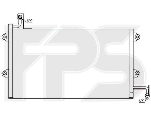 FPS FP 74 K174 Радіатор кондиціонера (Конденсатор) FP74K174: Приваблива ціна - Купити у Польщі на 2407.PL!