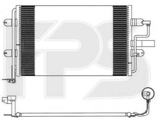 FPS FP 74 K203 Радіатор кондиціонера (Конденсатор) FP74K203: Приваблива ціна - Купити у Польщі на 2407.PL!
