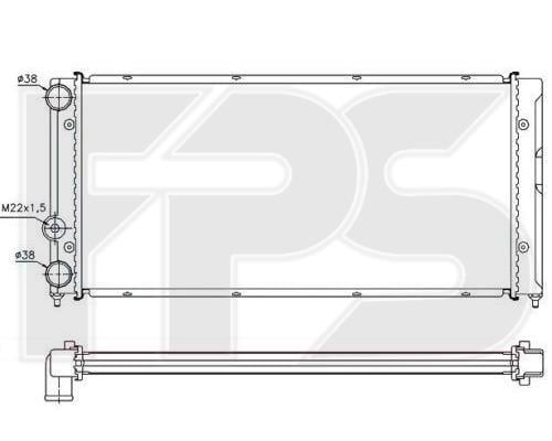 FPS FP 74 A1203-X Radiator, engine cooling FP74A1203X: Buy near me in Poland at 2407.PL - Good price!
