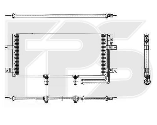 FPS FP 74 K199 Радіатор кондиціонера (Конденсатор) FP74K199: Купити у Польщі - Добра ціна на 2407.PL!