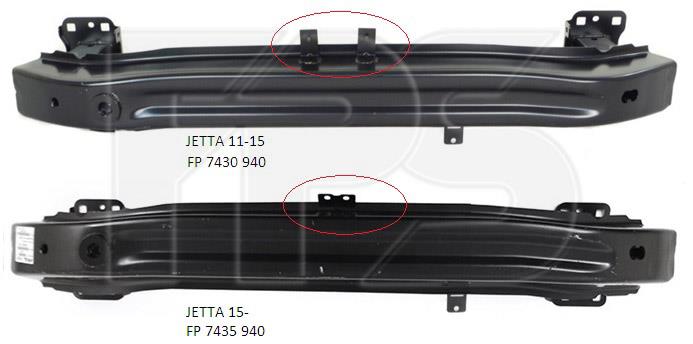 FPS FP 7430 940 Front bumper reinforcement FP7430940: Buy near me in Poland at 2407.PL - Good price!