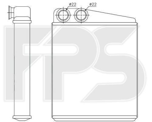 FPS FP 74 N51 Радиатор отопителя салона FP74N51: Купить в Польше - Отличная цена на 2407.PL!