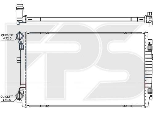 FPS FP 64 A10-P Radiator, engine cooling FP64A10P: Buy near me at 2407.PL in Poland at an Affordable price!