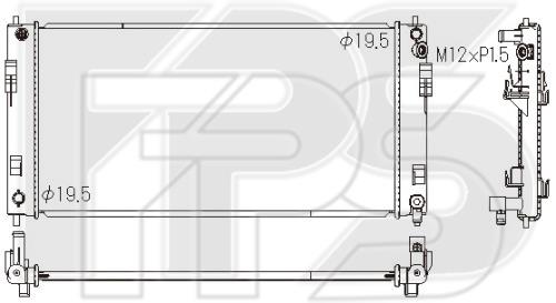 FPS FP 50 A126-X Радіатор охолодження двигуна FP50A126X: Приваблива ціна - Купити у Польщі на 2407.PL!