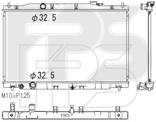 FPS FP 30 A140-X Radiator, engine cooling FP30A140X: Buy near me in Poland at 2407.PL - Good price!