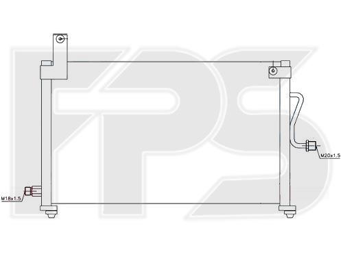 FPS FP 22 K315-X Радиатор кондиционера (Конденсатор) FP22K315X: Отличная цена - Купить в Польше на 2407.PL!