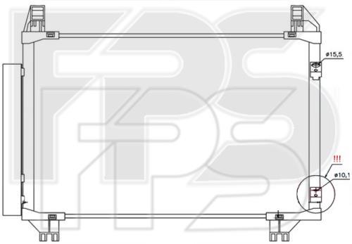 FPS FP 70 K118-X Радиатор кондиционера (Конденсатор) FP70K118X: Отличная цена - Купить в Польше на 2407.PL!