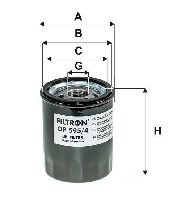 Filtron OP 595/4 Oil Filter OP5954: Buy near me in Poland at 2407.PL - Good price!