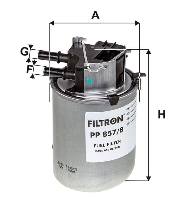 Filtron PP 857/8 Фільтр палива PP8578: Приваблива ціна - Купити у Польщі на 2407.PL!