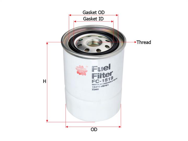 Sakura FC-1819 Fuel filter FC1819: Buy near me in Poland at 2407.PL - Good price!