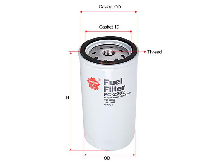 Sakura FC-2202 Fuel filter FC2202: Buy near me in Poland at 2407.PL - Good price!