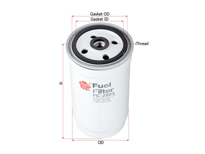 Sakura FC-2904 Fuel filter FC2904: Buy near me in Poland at 2407.PL - Good price!