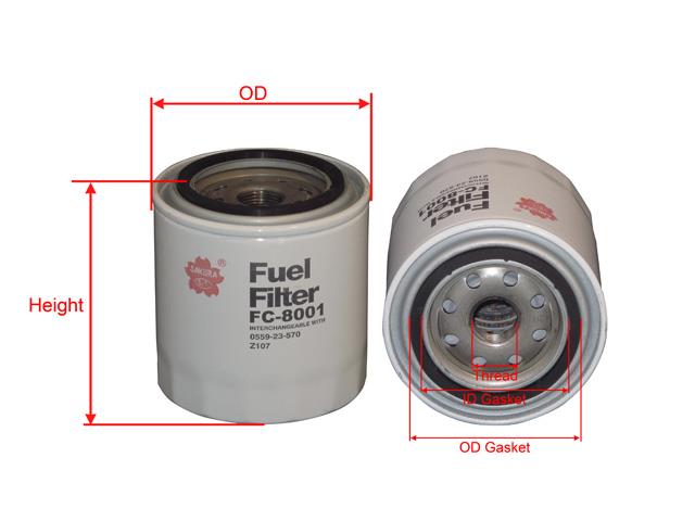 Sakura FC-8001 Fuel filter FC8001: Buy near me in Poland at 2407.PL - Good price!