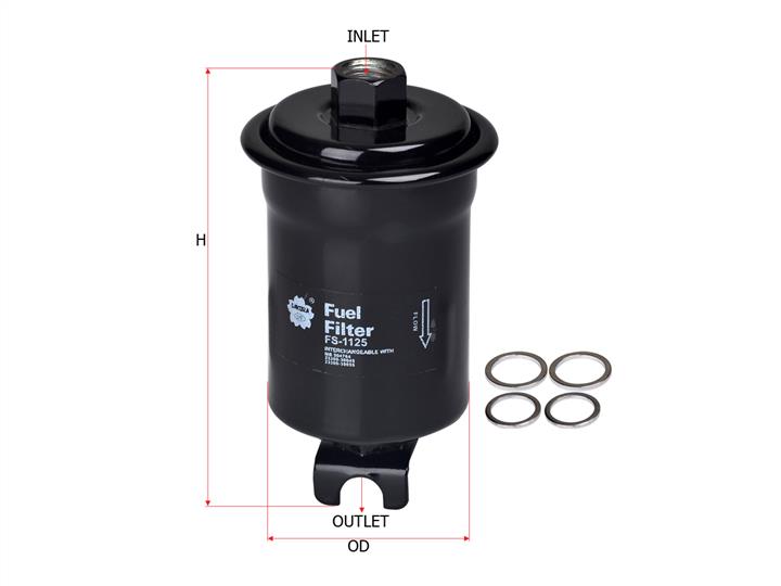 Sakura FS-1125 Fuel filter FS1125: Buy near me in Poland at 2407.PL - Good price!