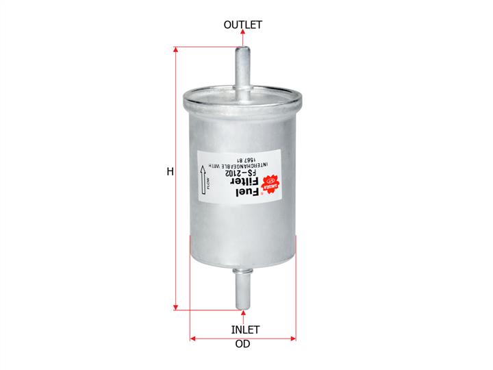 Sakura FS-2102 Fuel filter FS2102: Buy near me in Poland at 2407.PL - Good price!