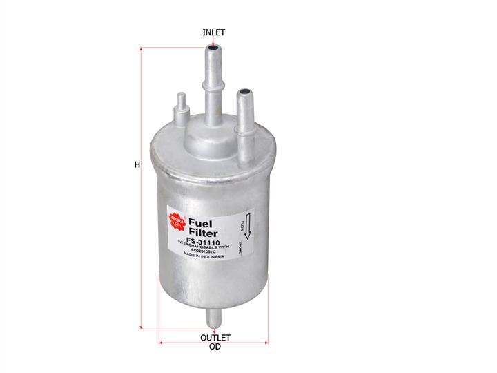 Sakura FS-31110 Fuel filter FS31110: Buy near me at 2407.PL in Poland at an Affordable price!
