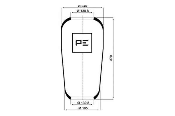 PE Automotive 084.010-70A Federbalg, luftfederung 08401070A: Kaufen Sie zu einem guten Preis in Polen bei 2407.PL!