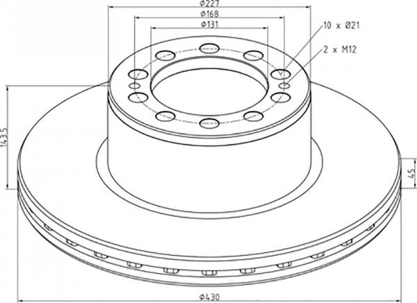 PE Automotive 016.672-00A Тормозной диск передний вентилируемый 01667200A: Отличная цена - Купить в Польше на 2407.PL!