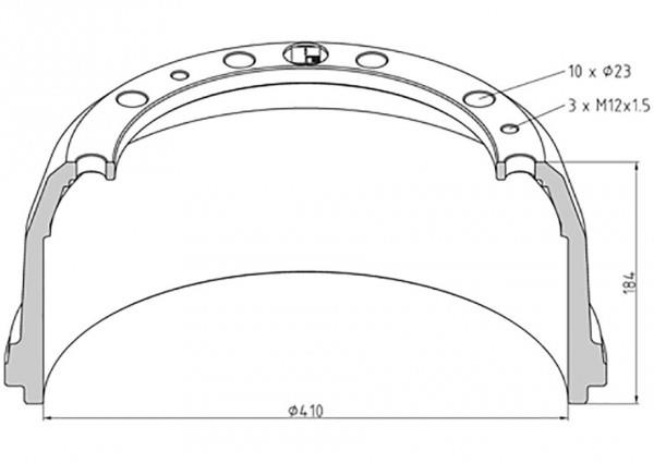 PE Automotive 016.427-00A Brake drum 01642700A: Buy near me at 2407.PL in Poland at an Affordable price!