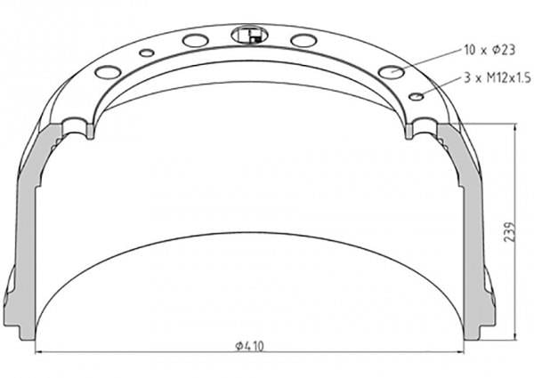 PE Automotive 016.442-00A Brake drum 01644200A: Buy near me in Poland at 2407.PL - Good price!