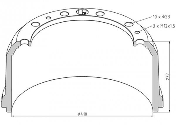 PE Automotive 016.491-00A Brake drum 01649100A: Buy near me in Poland at 2407.PL - Good price!