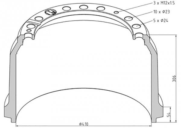 PE Automotive 016.525-00A Brake drum 01652500A: Buy near me in Poland at 2407.PL - Good price!