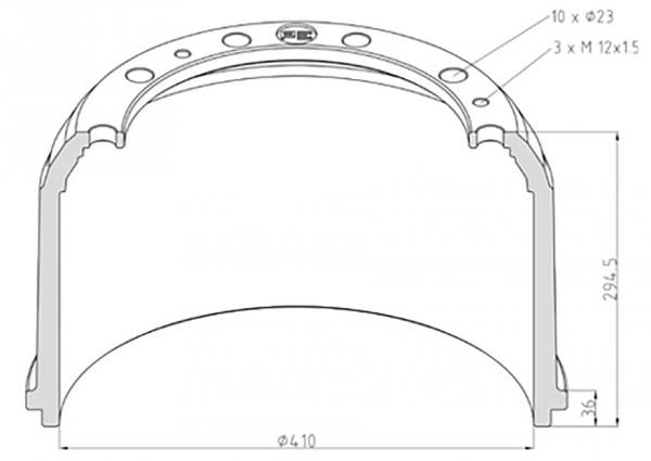 PE Automotive 016.528-00A Brake drum 01652800A: Buy near me at 2407.PL in Poland at an Affordable price!