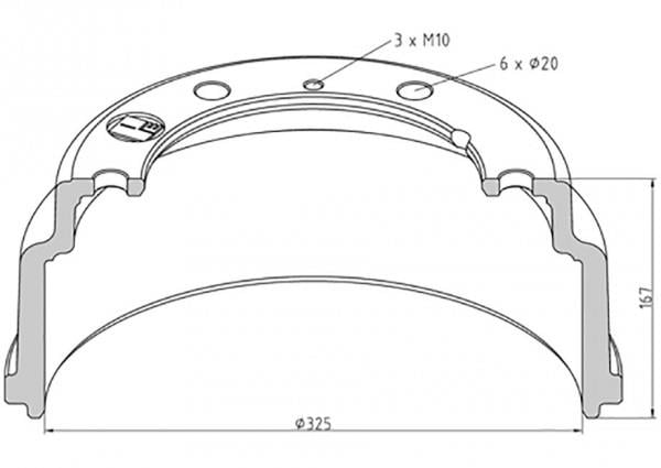 PE Automotive 036.415-00A Brake drum 03641500A: Buy near me in Poland at 2407.PL - Good price!