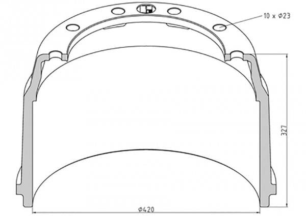PE Automotive 046.602-00A Brake drum 04660200A: Buy near me at 2407.PL in Poland at an Affordable price!