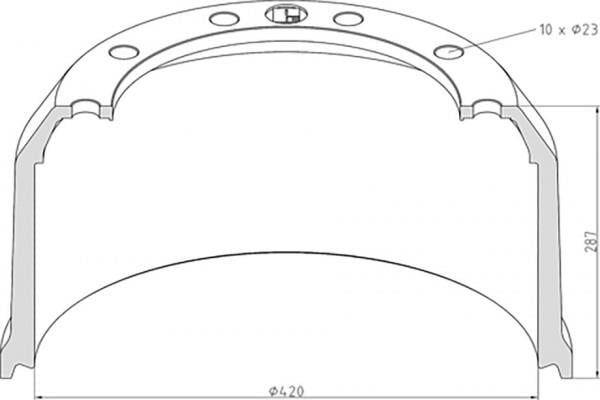 PE Automotive 046.616-10A Brake drum 04661610A: Buy near me in Poland at 2407.PL - Good price!