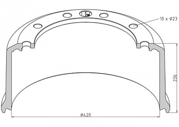 PE Automotive 046.698-00A Brake drum 04669800A: Buy near me in Poland at 2407.PL - Good price!