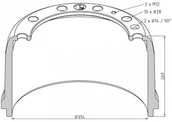 PE Automotive 146.069-00A Brake drum 14606900A: Buy near me in Poland at 2407.PL - Good price!