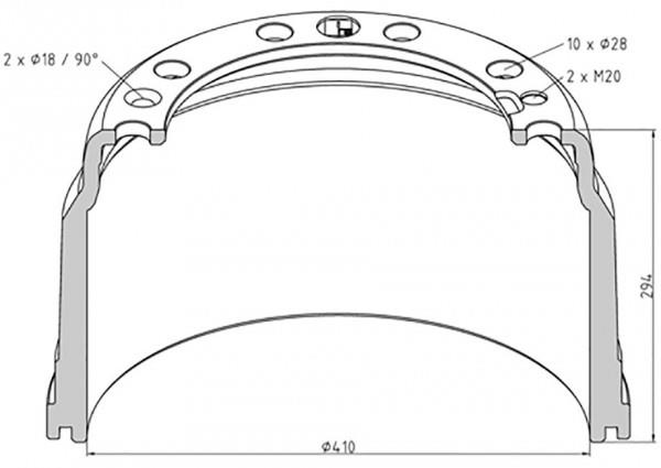 PE Automotive 146.134-00A Brake drum 14613400A: Buy near me in Poland at 2407.PL - Good price!