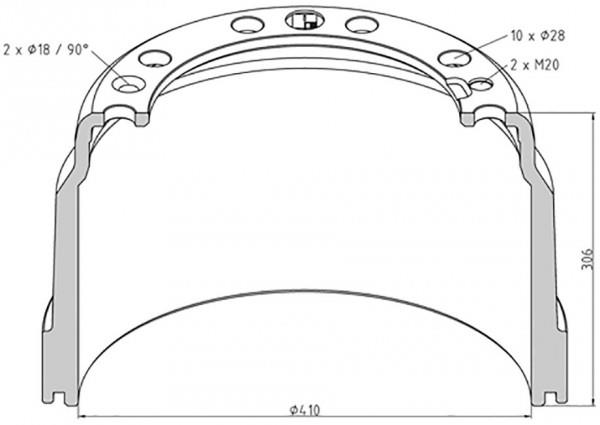 PE Automotive 146.137-00A Brake drum 14613700A: Buy near me at 2407.PL in Poland at an Affordable price!