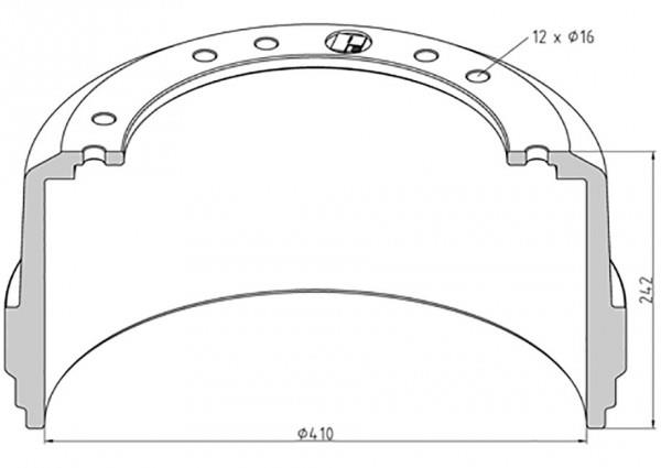 PE Automotive 146.171-00A Brake drum 14617100A: Buy near me in Poland at 2407.PL - Good price!