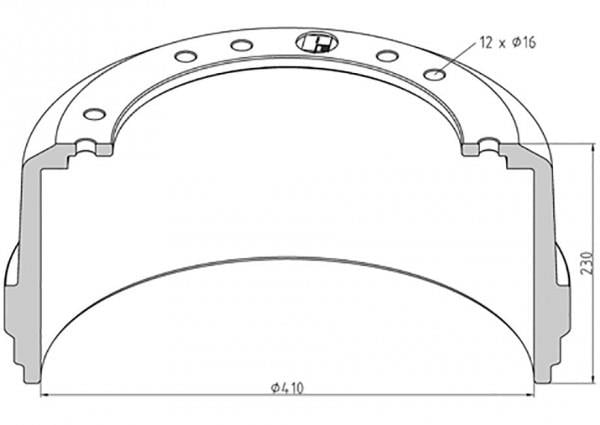 PE Automotive 146.172-00A Brake drum 14617200A: Buy near me in Poland at 2407.PL - Good price!